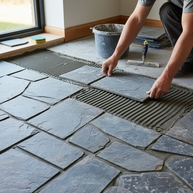Stone Floor Installation in Kansas City, KS