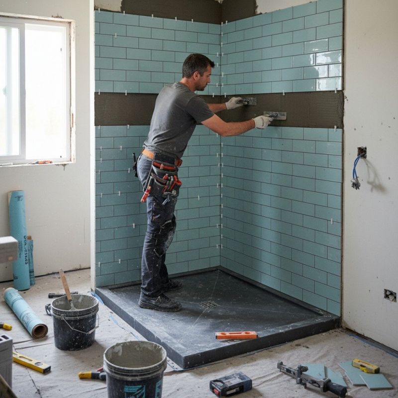 Tile Shower Floor Installation in Littleton, CO