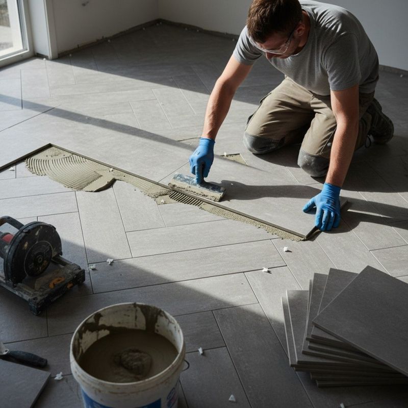 Travertine Floor Installation in Frederick, MD